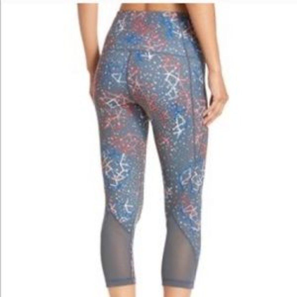 Zella Hatha Constellation High Rise Crop Leggings - Picture 3 of 8
